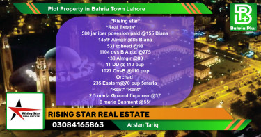 Residential Plot for Sale in Bahria Town, Lahore - (BP-84224)