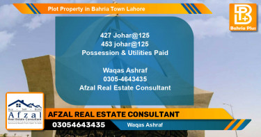 Residential Plot for Sale in Bahria Town, Lahore - (BP-84260)