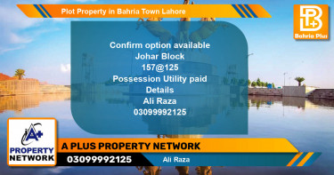 Residential Plot for Sale in Bahria Town, Lahore - (BP-84261)