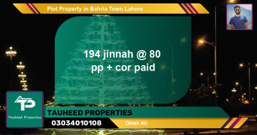 Residential Plot for Sale in Bahria Town, Lahore - (BP-84262)