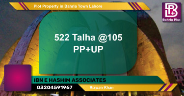 Residential Plot for Sale in Bahria Town, Lahore - (BP-84263)