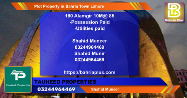 Residential Plot for Sale in Bahria Town, Lahore - (BP-84335)