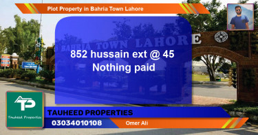 Residential Plot for Sale in Bahria Town, Lahore - (BP-84361)