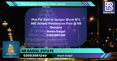 Residential Plot for Sale in Bahria Town, Lahore - (BP-84392)