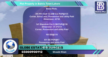 Residential Plot for Sale in Bahria Town, Lahore - (BP-84401)