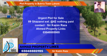 Residential Plot for Sale in Bahria Town, Lahore - (BP-84403)