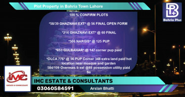 Residential Plot for Sale in Bahria Town, Lahore - (BP-84410)
