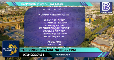 Residential Plot for Sale in Bahria Town, Lahore - (BP-84415)