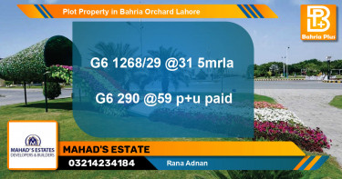 Residential Plot for Sale in Bahria Orchard, Lahore - (BP-84445)