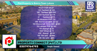 Residential Plot for Sale in Bahria Town, Lahore - (BP-84466)