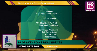 Residential Plot for Sale in Sector F - Ghazi Block -  Bahria Town, Lahore - (BP-84482)