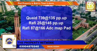 Residential Plot for Sale in Bahria Town, Lahore - (BP-84497)
