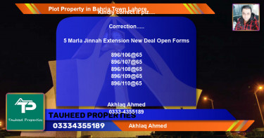 Residential Plot for Sale in Bahria Town, Lahore - (BP-84517)
