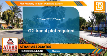Residential Plot for Sale in Bahria Orchard, Lahore - (BP-84570)