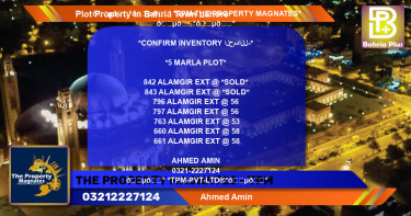 Residential Plot for Sale in Bahria Town, Lahore - (BP-84575)