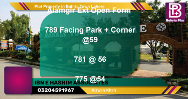 Residential Plot for Sale in Bahria Town, Lahore - (BP-84608)