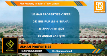Residential Plot for Sale in Bahria Town, Lahore - (BP-84617)