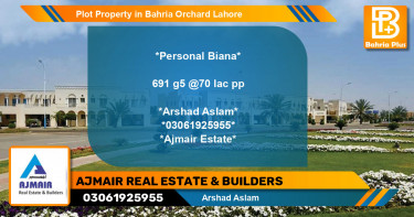 Residential Plot for Sale in Bahria Orchard, Lahore - (BP-84628)