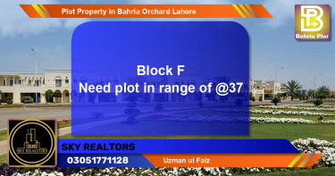 Residential Plot for Sale in Bahria Orchard, Lahore - (BP-84673)