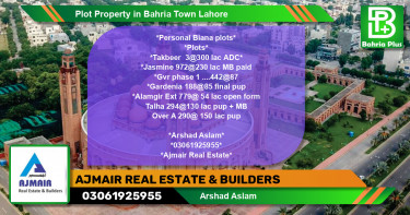 Residential Plot for Sale in Bahria Town, Lahore - (BP-84755)