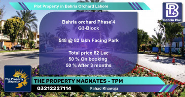 Residential Plot for Sale in Bahria Orchard, Lahore - (BP-84761)