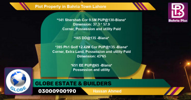 Residential Plot for Sale in Bahria Town, Lahore - (BP-84764)