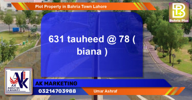 Residential Plot for Sale in Bahria Town, Lahore - (BP-84811)