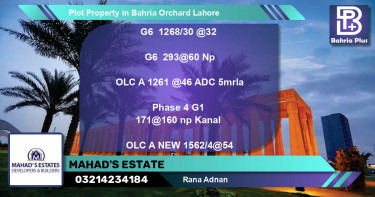 Residential Plot for Sale in Bahria Orchard, Lahore - (BP-84892)
