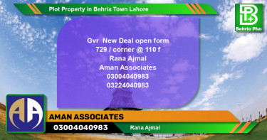 Residential Plot for Sale in Bahria Town, Lahore - (BP-84901)