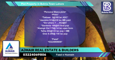 Residential Plot for Sale in Bahria Town, Lahore - (BP-84902)