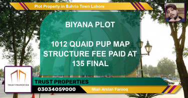 Residential Plot for Sale in Bahria Town, Lahore - (BP-84920)