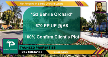 Residential Plot for Sale in Bahria Orchard, Lahore - (BP-84943)