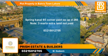 Residential Plot for Sale in Bahria Town, Lahore - (BP-84946)