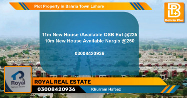 Residential Plot for Sale in Bahria Town, Lahore - (BP-84961)