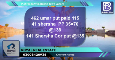 Residential Plot for Sale in Bahria Town, Lahore - (BP-84962)