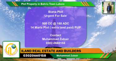 Residential Plot for Sale in Bahria Town, Lahore - (BP-84975)