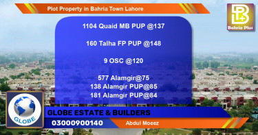 Residential Plot for Sale in Bahria Town, Lahore - (BP-85000)