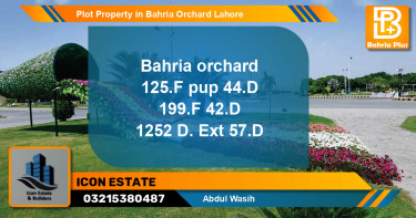 Residential Plot for Sale in Bahria Orchard, Lahore - (BP-85018)