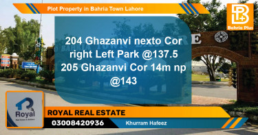 Residential Plot for Sale in Bahria Town, Lahore - (BP-85032)