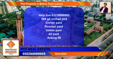 Residential Plot for Sale in Bahria Town, Lahore - (BP-85043)