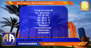 Residential Plot for Sale in Bahria Orchard, Lahore - (BP-85051)