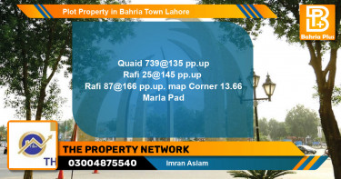 Residential Plot for Sale in Bahria Town, Lahore - (BP-85053)