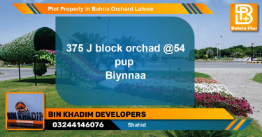 Residential Plot for Sale in Bahria Orchard, Lahore - (BP-85109)