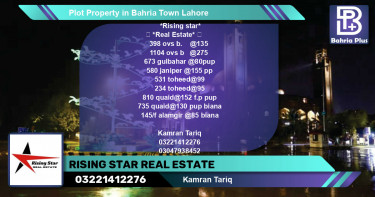 Residential Plot for Sale in Overseas B -  Bahria Town, Lahore - (BP-85113)