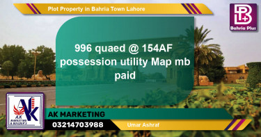 Residential Plot for Sale in Bahria Town, Lahore - (BP-85116)