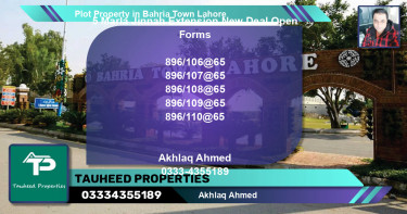 Residential Plot for Sale in Bahria Town, Lahore - (BP-85127)