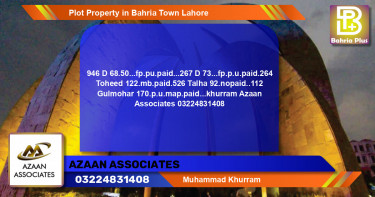 Residential Plot for Sale in Bahria Town, Lahore - (BP-85253)