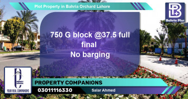 Residential Plot for Sale in Bahria Orchard, Lahore - (BP-85260)