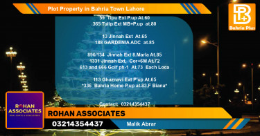 Residential Plot for Sale in Bahria Town, Lahore - (BP-85303)