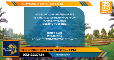Residential Plot for Sale in Bahria Town, Lahore - (BP-85335)